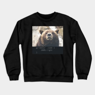 Grid Bear Codes Crewneck Sweatshirt